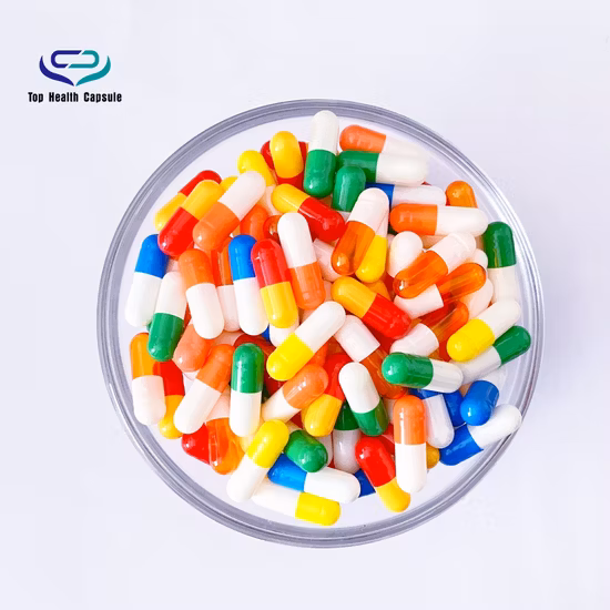 Hala Certificate Pullulan Empty Capsule with Various Colors and Different Sizes for Health Care